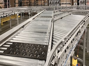 Modular Conveyor System with Steerable Wheel Sorter