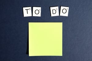 Checklist of to-do's